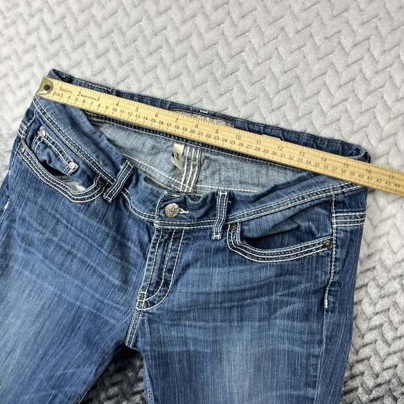 BKE Denim Payton Stretch Boot Cut Mid Rise Jeans Womens Size 32L - Picture 6 of 13